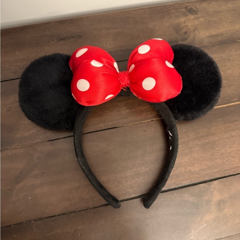 Minnie Mouse Polka Dot Bow Ear Headband for Adults